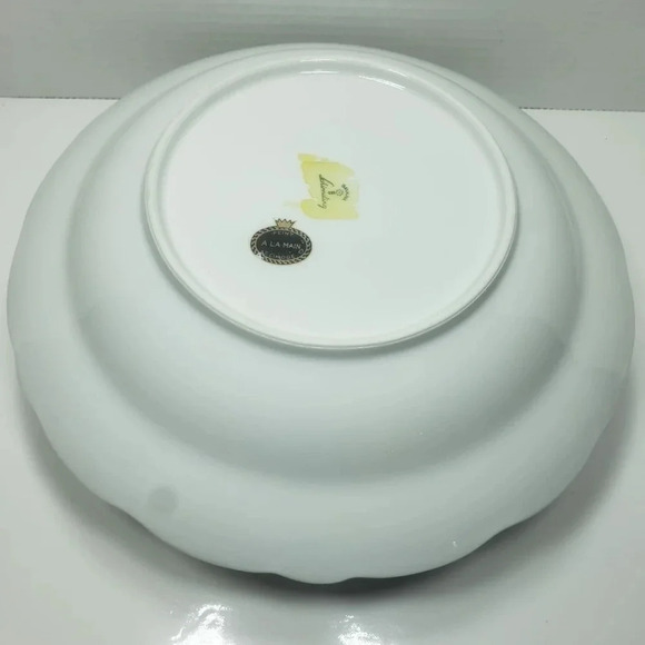 Vintage Schirnding Bavaria Porcelain Peint A La Main T.Limoges Pink Floral Dish. - Picture 4 of 9